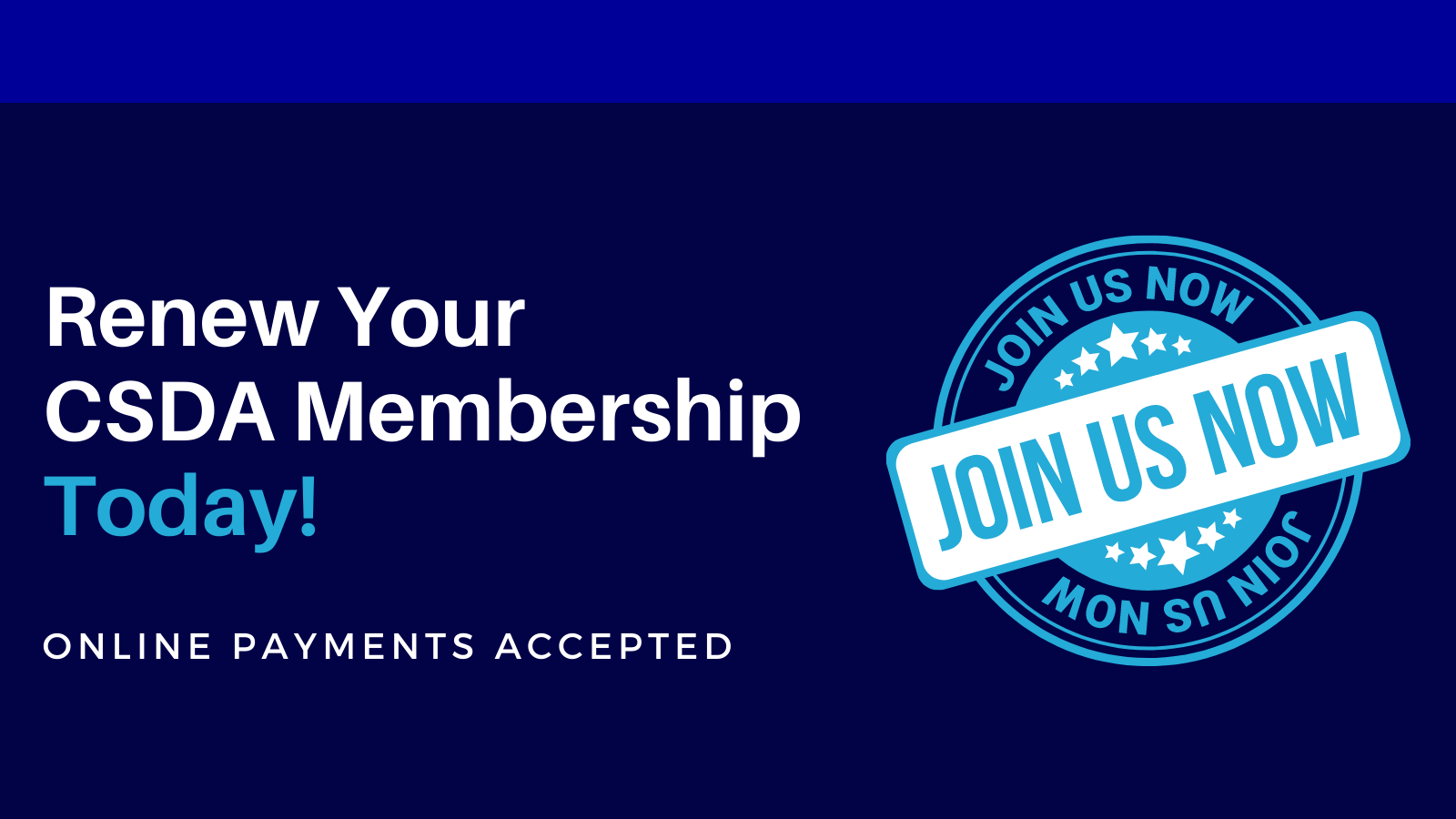 Renew Your CSDA Membership Today!