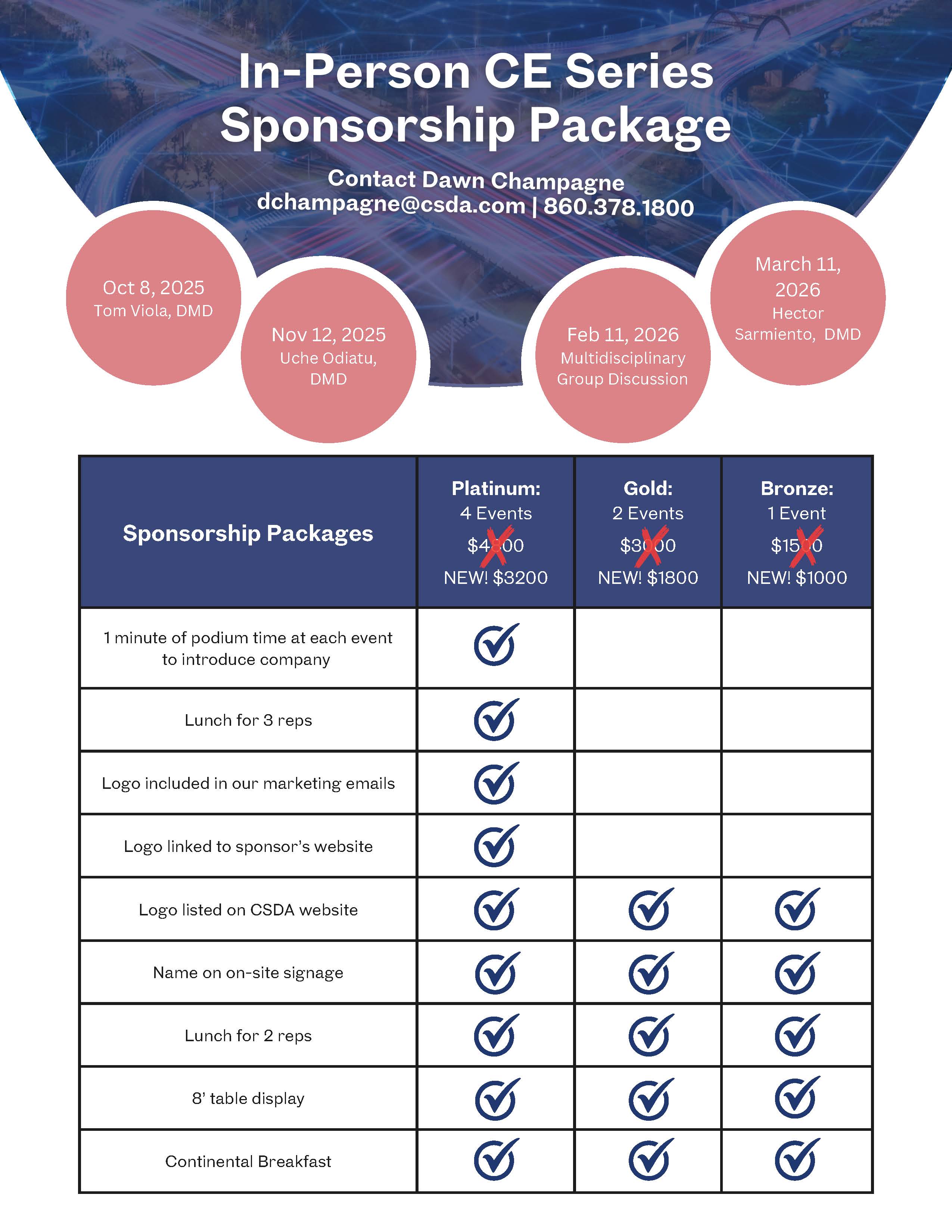 CE Series Sponsorship Flyer 2025